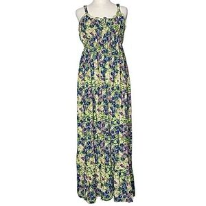 Natural Life Elizabeth Green Floral Maxi Dress